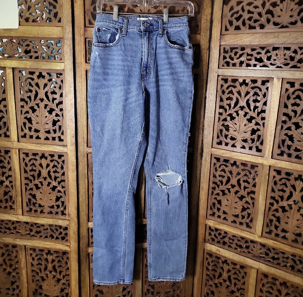 Abercrombie & Fitch High Rise Blue Women's Jeans
